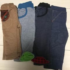 80㎝、90㎝パンツ4本セットのサムネイル