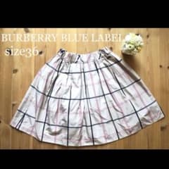 BURBERRY BLUE LABELチェックスカート サイズ36 - メルカリ