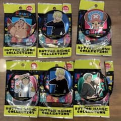 USJ ワンピース  缶バッジ  コビー　ゾロ　サンジ　フランキー　チョッパーのサムネイル