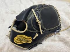 Tresureトレジャー軟式用オーダーグローブ 一般右投手用 ブラック美中古品 Tresureトレジャー軟式用オーダーグローブ 一般右投手用 ブラック美