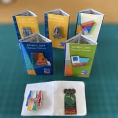 非売品 コカ・コーラ アテネ2004 オリンピック ピンバッジ 7種セット