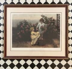 絵画、額縁、フレデリック・モーガン、母の誕生日、英国、油彩画家、美術品、複製画 絵画、額縁、フレデリック・モーガン、母の誕生日、英国、油彩画家