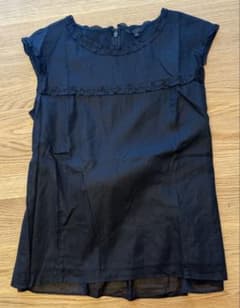 TO BE CHIC黒フレンチスリーブトップスのサムネイル