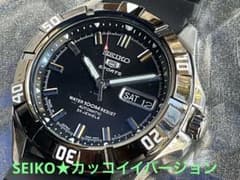 ☆カッコイイバージョン❣️SEIKO5sports automatic23石稼働 