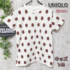 【UNIQLO】Uniqlo Kids' T-shirt, size 140, Spiderman design, 100% cotton, white