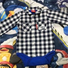baby doll チェックロンパースのサムネイル
