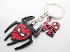 Spider-Man Spider Heart Keyring Keychain American Goods