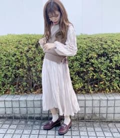 カシュクールベスト×クシュワンピースセットのサムネイル