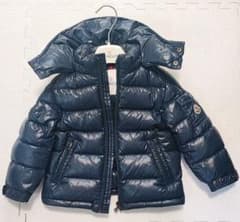 キッズ MONCLER モンクレール ダウンジャケット 紺 ネイビー 2A - メルカリ