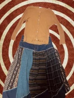 森ガール ボヘミアン ヒッピー コーデ売り トップス スカート チチカカ