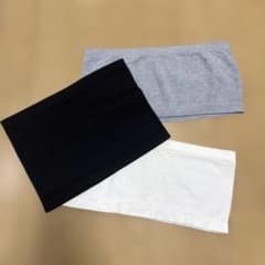 【美品】ベアトップ チューブトップ グレー ブラック黒 ホワイト白 3枚セット