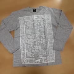 Stussy グレー プリント Tシャツ M - メルカリ
