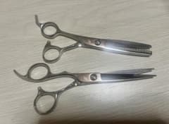 【左利き用】美容師様プロ用 コバルト シザー&セニング セットのサムネイル
