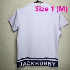 美品】ジャックバニー モックネック 半袖シャツ ピンク レディース1 M