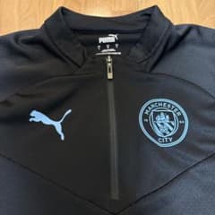 Puma × Manchester City ハーフジップ　ジャージ 黒