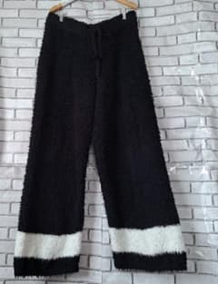 ジョエル・ロブション&ジェラピケコラボ　ふわふわカシミア混合パンツ L