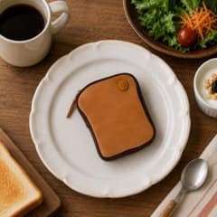 本革 食パンポーチ イタリアンレザー ハンドメイドのサムネイル