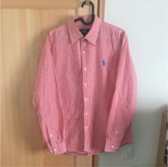 ラルフローレン シャツ レッド×ホワイト ギンガムチェックのサムネイル