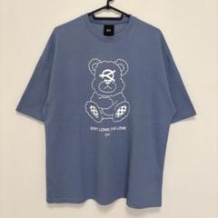 OY ライトブルー オーバーサイズ Tシャツ クマプリント OY オーワイ ライトブルー オーバーサイズ Tシャツ クマプリント
