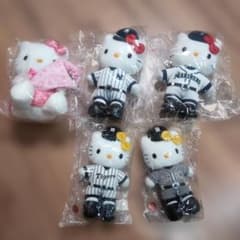 ハローキティ 野球ユニフォーム ぬいぐるみ 5体セットのサムネイル