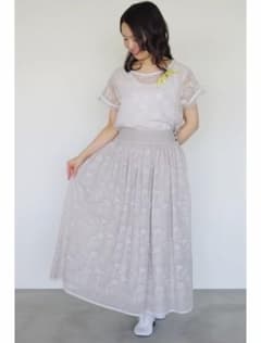【さち様専用】定価82500円 ミナペルホネン　tanpopo  チュールのサムネイル