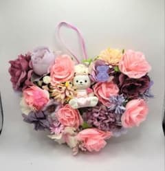 hand made ハート型リース アクセサリー掛けのサムネイル