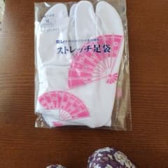 ストレッチ足袋 Mサイズ 扇子デザインのサムネイル