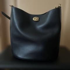 COACH ウィロウ ソフトバケット ワンショルダーバッグ 黒 - メルカリ