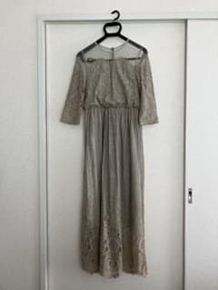 【ADAM ET ROPE'】チュール×パネルレースドレスのサムネイル