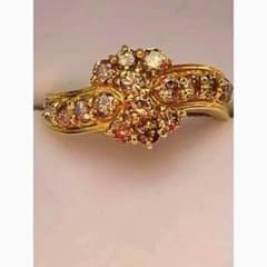 1.00ct ブラウンダイヤ リング　新品同様　イエローゴールド 指輪　13号のサムネイル