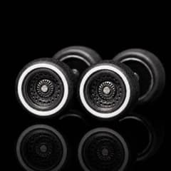 1/64 ミニカーカスタム用 10.8mm タイヤ・ホイール 4本セット　1台分のサムネイル