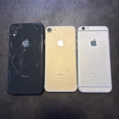 iPhone XR ブラック、7 ゴールド、6s シルバー 3台セットジャンク