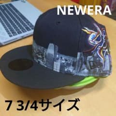 値下げ)岡本太郎コラボ　ニューエラ　７ ３/４（61.5㎝）レアサイズ　美品のサムネイル