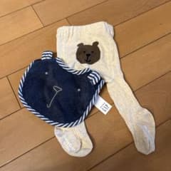 GAPクマデザイン ベビータイツとスタイセットのサムネイル