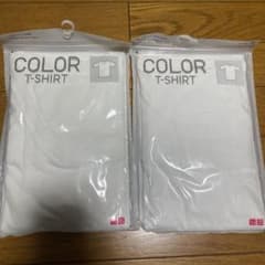 ユニクロ カラーvネックt  カラークルーネックt 2点セットのサムネイル