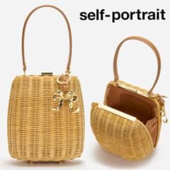 self-portrait かごバッグ リボンチャーム付き - メルカリ