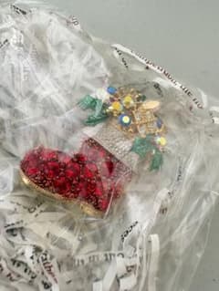 新品未使用 クリスマスブローチ