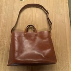 2*5様 レザー 2WAY トートバッグ ブラウンのサムネイル