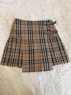 BURBERRY チェック柄 プリーツミニスカートのサムネイル