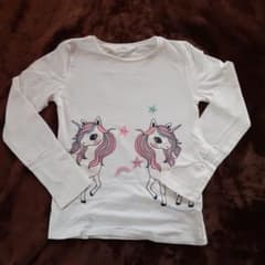 H&M　ユニコーン柄Tシャツ　サイズ:120のサムネイル