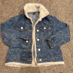 SHEIN デニムジャケット 5Y ハート柄のサムネイル