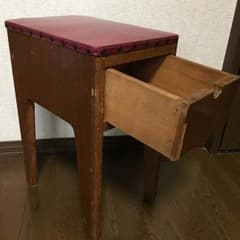 昭和 レトロ♪ ベリー色椅子 ミシン スツール 家具のサムネイル