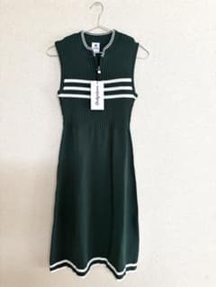 【新品・タグ付き】Daily Sports ゴルフワンピース S　 ノリグリーン 新品・タグ付き】Daily Sports ゴルフワンピース S ノリグリーン