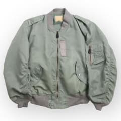 Vintage type l2b 短丈 フライトジャケット ma1 グレー - メルカリ