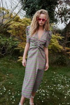 ZARA チェック柄ワンピースのサムネイル