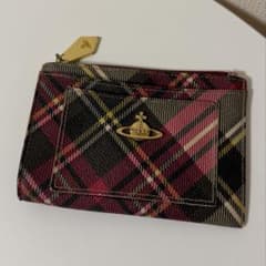 Vivienne Westwood 체크 무늬 카드 케이스 동전 케이스