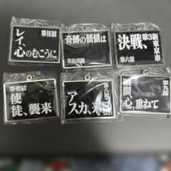 全6種　エヴァンゲリオン サブタイトル メタルキーホルダー　30周年のサムネイル