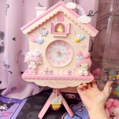 【美品・希少】♡マイメロ 振り子掛け時計♡ ラスト1点…マイメロディ 振り子時計 壁掛け時計 レア 昭和 平成