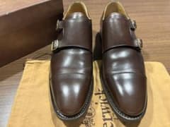 Berwick ダークブラウン ダブルモンクストラップ 7.5のサムネイル