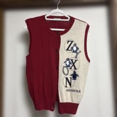 ゴルフスタイル ニットベスト ボルドーのサムネイル